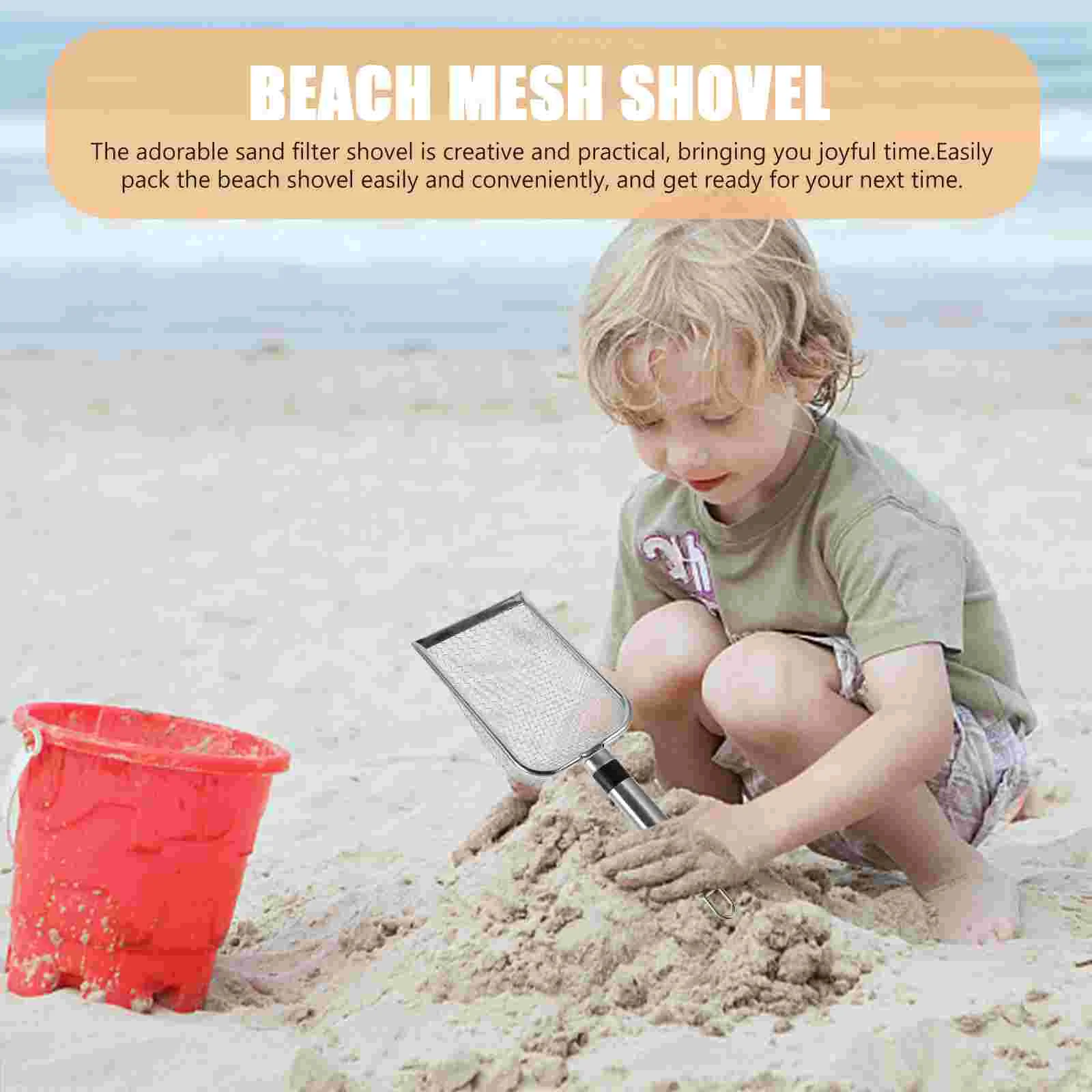 Strand Sand Schaufeln Spielzeug Kinder Filter Scooper Mesh Reinigung Bettwäsche Muscheln Praktisch