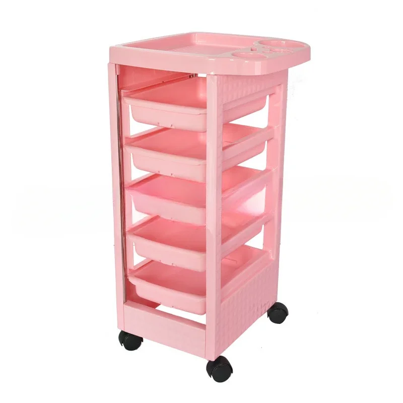 Modern Bar Cart Hairdressing Salon Stations Furniture Trolley Organizer With Wheels Auxiliary Barber Units Cabinet Lash Tattoo