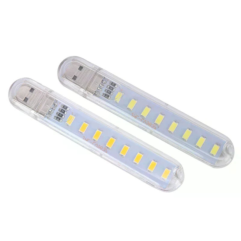 High Quality Mini Led Portable 5v 8 Led Usb Lighting Computer Mobile Power Lamp Night Light for Electronic Equipment Repair