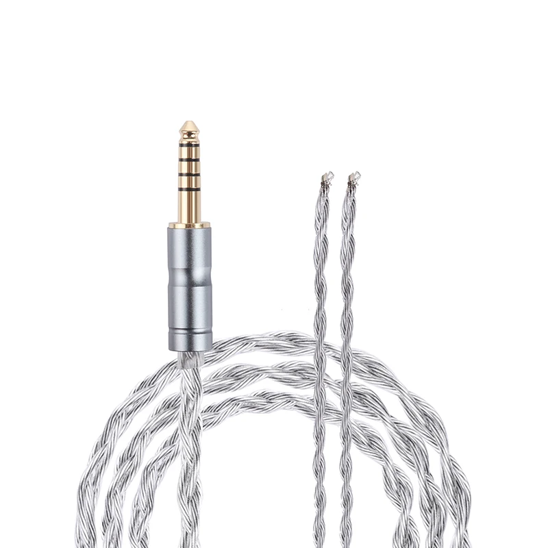 Koceta Posrebrzany Kabel IEM do Naprawy, Kabel HIFI 3.5mm 4.4mm, 1.2m, Kabel do Przewodów Słuchawkowych do HD201K420 Y30, Kabel do Konserwacji i Wymiany