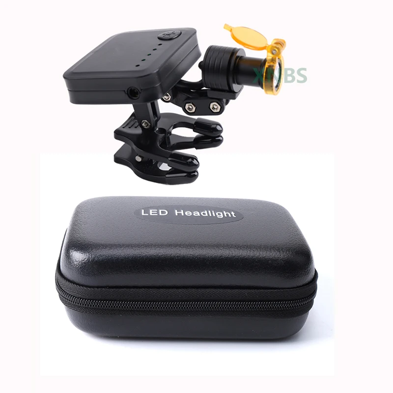 

Налобный фонарь 3W с оптическим фильтром и LED-подсветкой для стоматологических луп, хирургический налобный фонарь, перезаряжаемый от аккумулятора