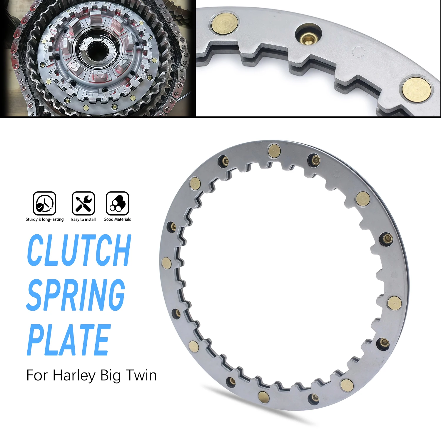 

Clutch Spring Center Plate Accessories 37977-90 For Harley Sportster 883 1200 1991-2020 Forty Eight Roadster Iron 883/1200