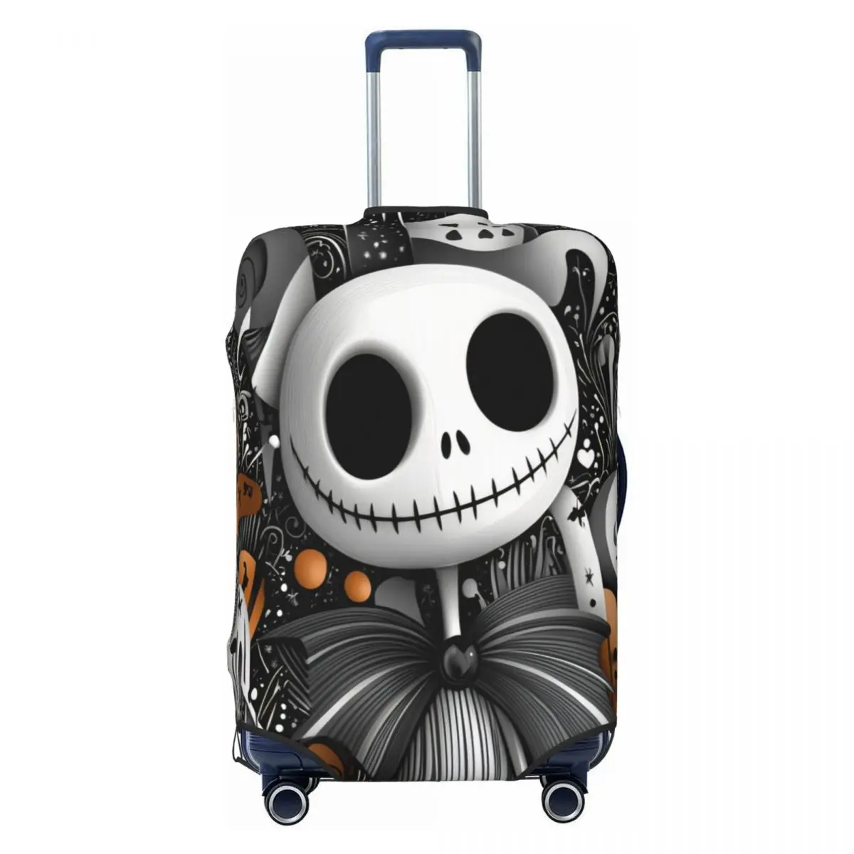 

The Nightmare Before Christmas Jack Skellington Travel Luggage Cover Washable Suitcase Cover Protector Fit 18-32 Inch