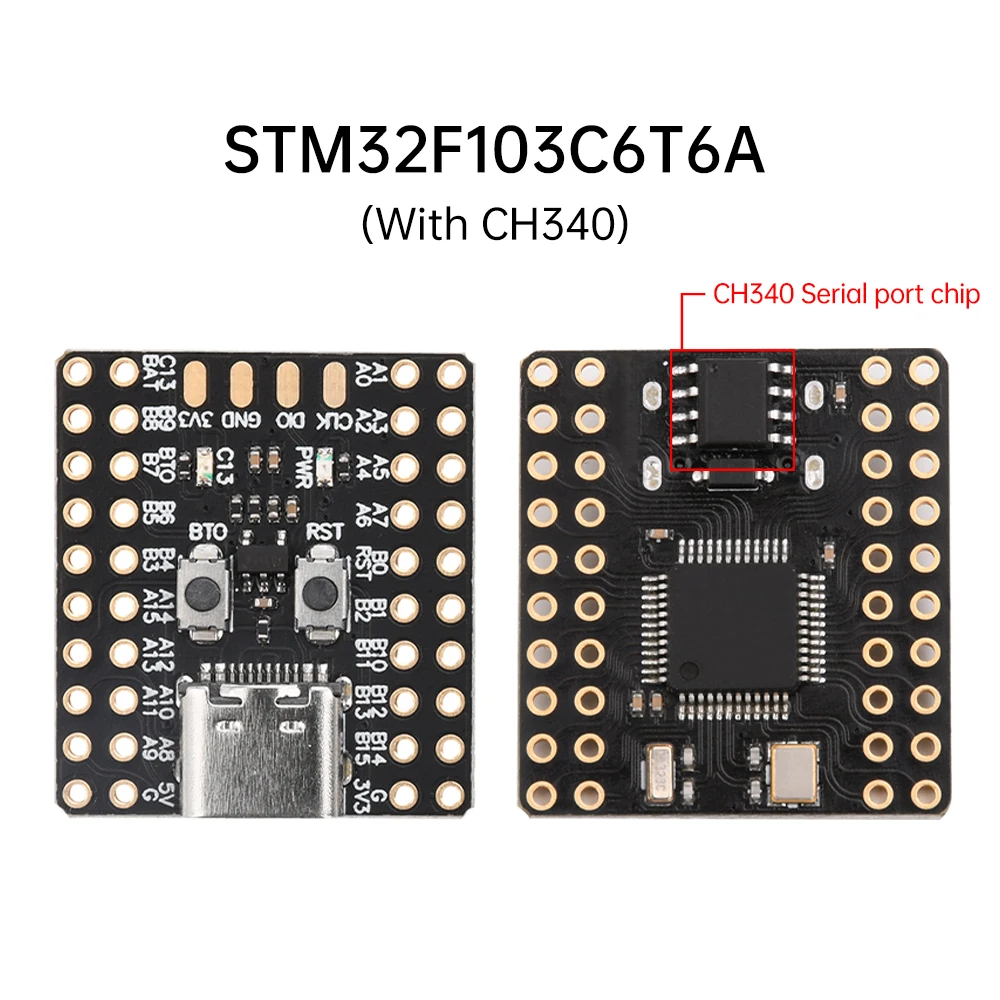 Mini STM32F103C6T6 STM32F103C8T6 CH340 Development Board Microcontroller Core Board ARM Architecture Minimum System Correx-M3