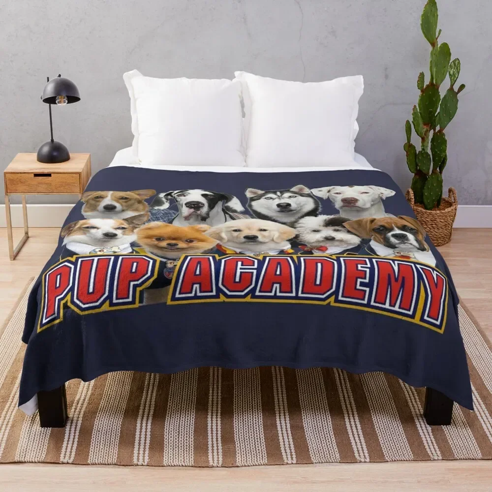 

Pup Academy show Throw Blanket for winter Luxury Plaid on the sofa Blankets