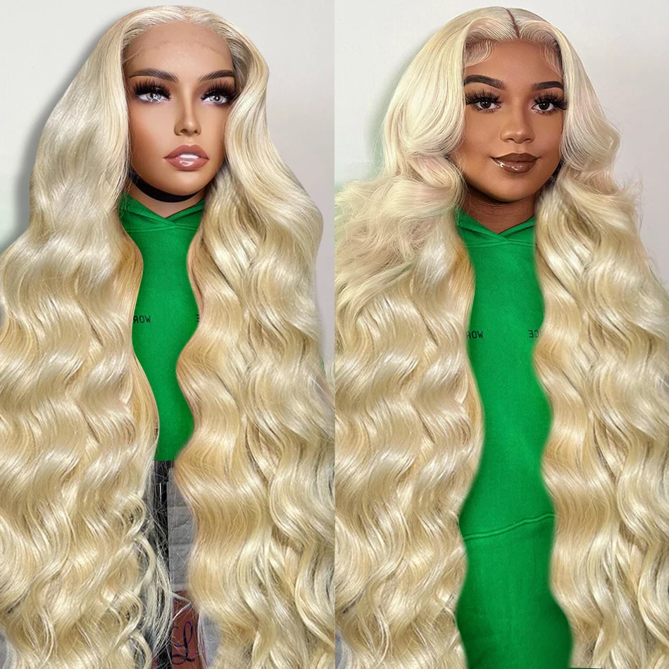 Brazilian 13x4 Lace Front Wig 180 Density 30 34 Inch 613 Body Wave 13x6 HD Transparent Lace Frontal Wigs Human Hair For Women