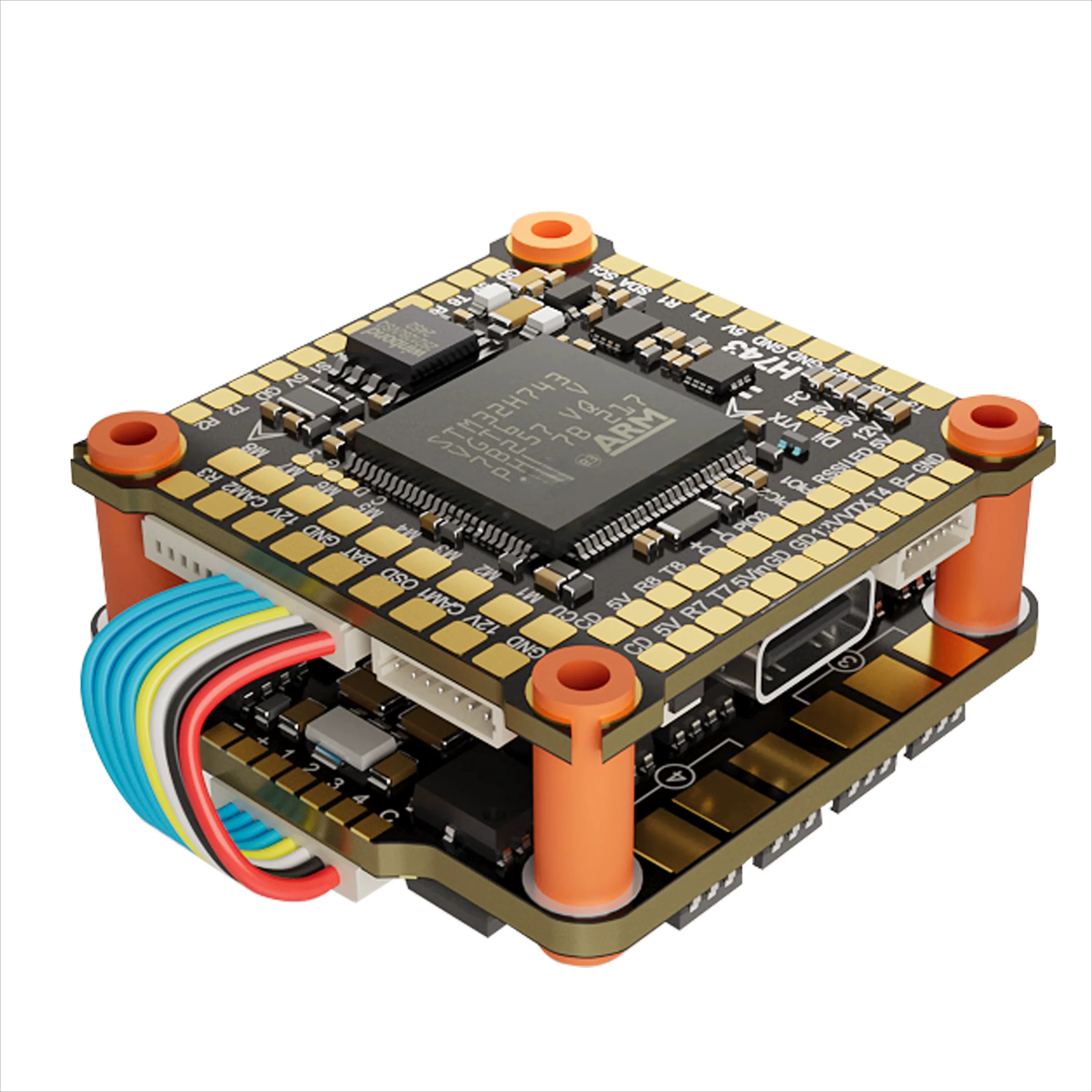 H743 55/60/70A 8-Bit ESC Flight Stack | H7 FPV Drone FC+ESC Combo for Racing/Freestyle