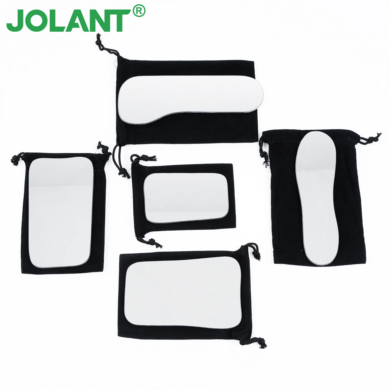 

JOLANT Dental Orthodontic Double-Sided Mirrors Reflector Dentistry Intra Oral Glass Coated Titanium Dental Photography Mirrors