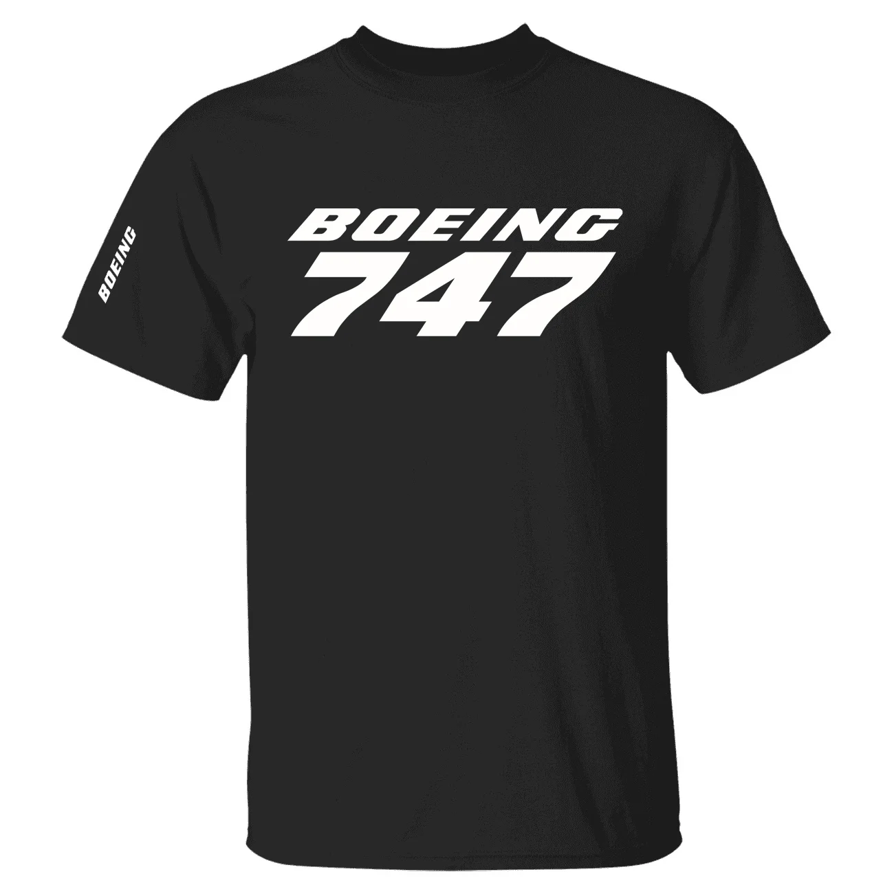 Men Women Summer Aviation Boeing 747 Pilots Flight Short Sleeve T-shirts Cotton Graphic T Shirts