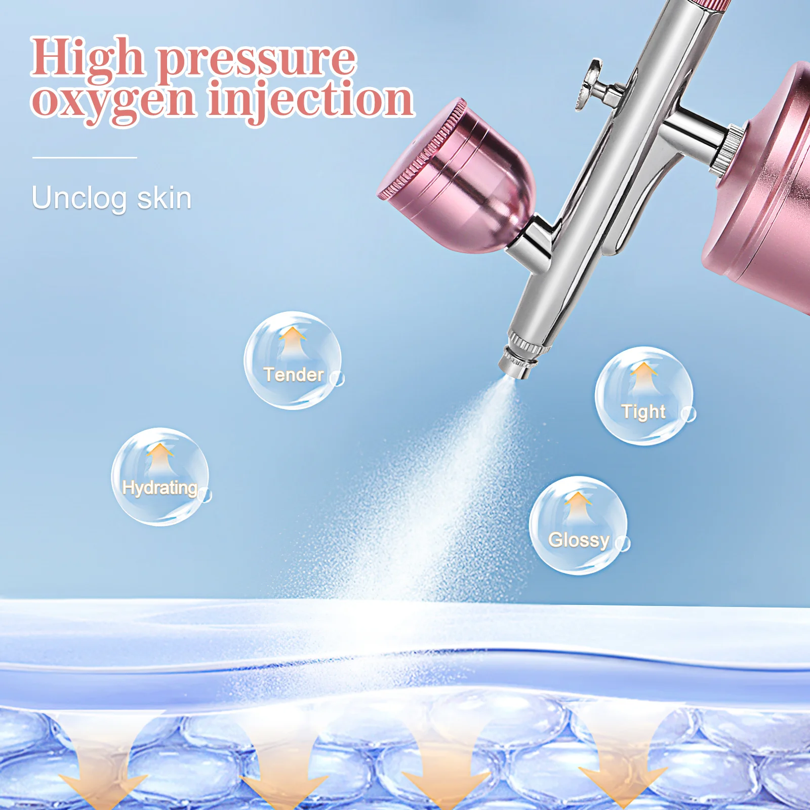 1 مجموعة 1 مجموعة مجموعة البخاخة الكهربائية تصميم لاسلكي لمسمار الفن اللوحة ماكياج رذاذ الطلاء آلة فرشاة الهواء #1