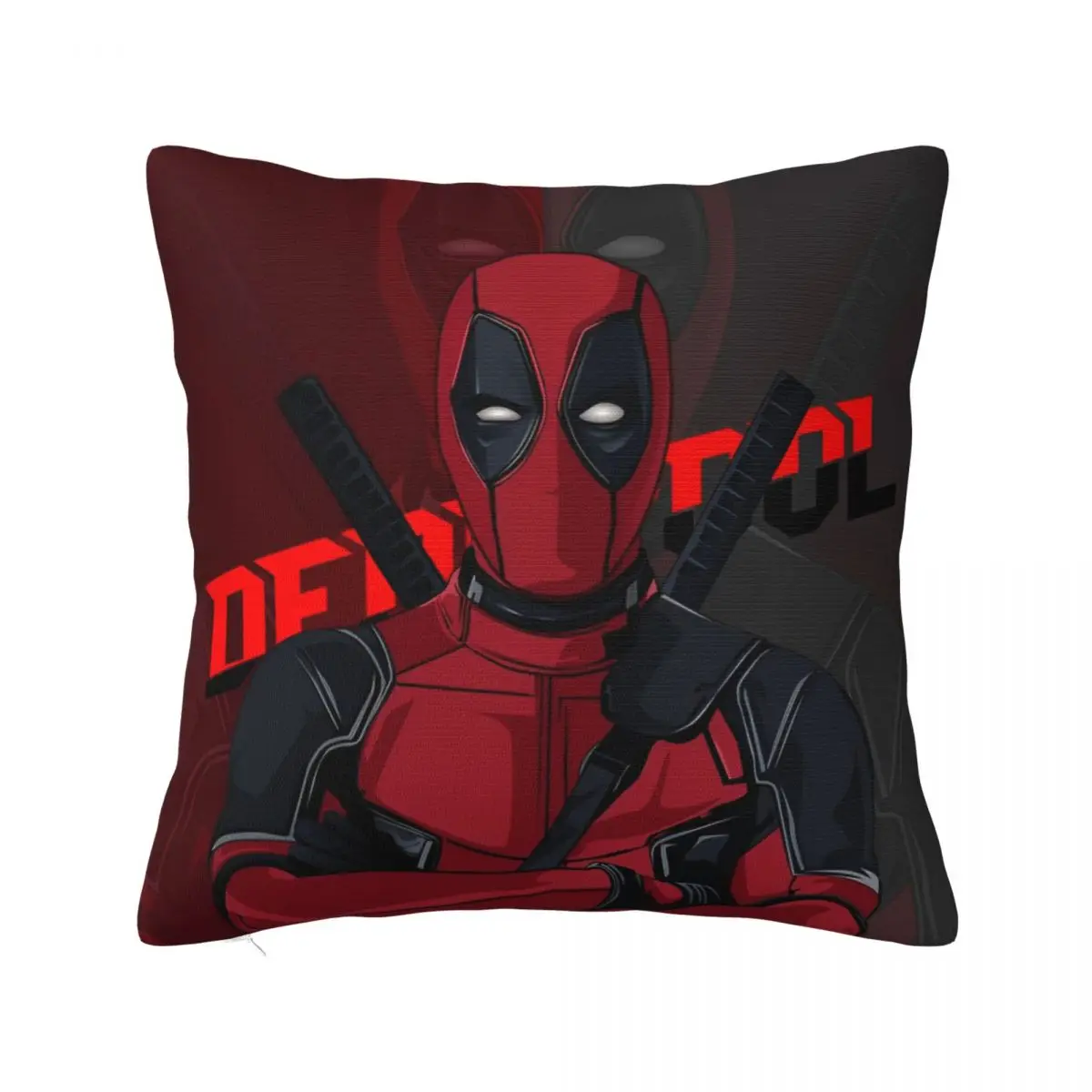 

Deadpool Superhero Art Pillowcase Fabric Cushion Cover Cartoon Anime Throw Pillow Case Cover Living Room Zipper 40*40cm