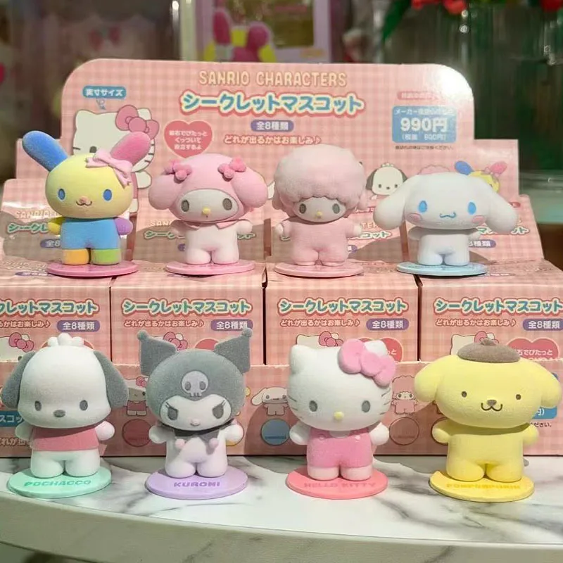 For Hellokitty Blind Box Toy Kuromi Cinnamoroll Magnetic Suction Doll Ornaments Girl Desktop Toys Gifts