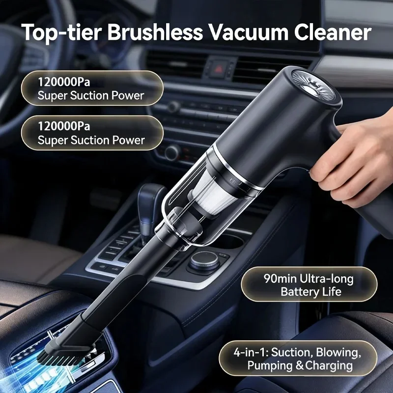 2026 New Handheld Car Vacuum Cleaner, High Suction Power Mini Vacuum for Car & Home Use