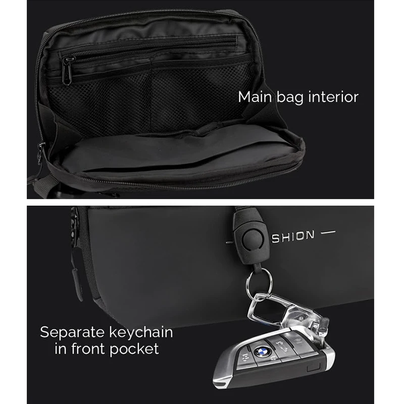 Fashion Messenger Bags Men\'s Business CrossBody bag Small Travel Shoulder Bags Male Oxford Waterproof Men Sling Bag