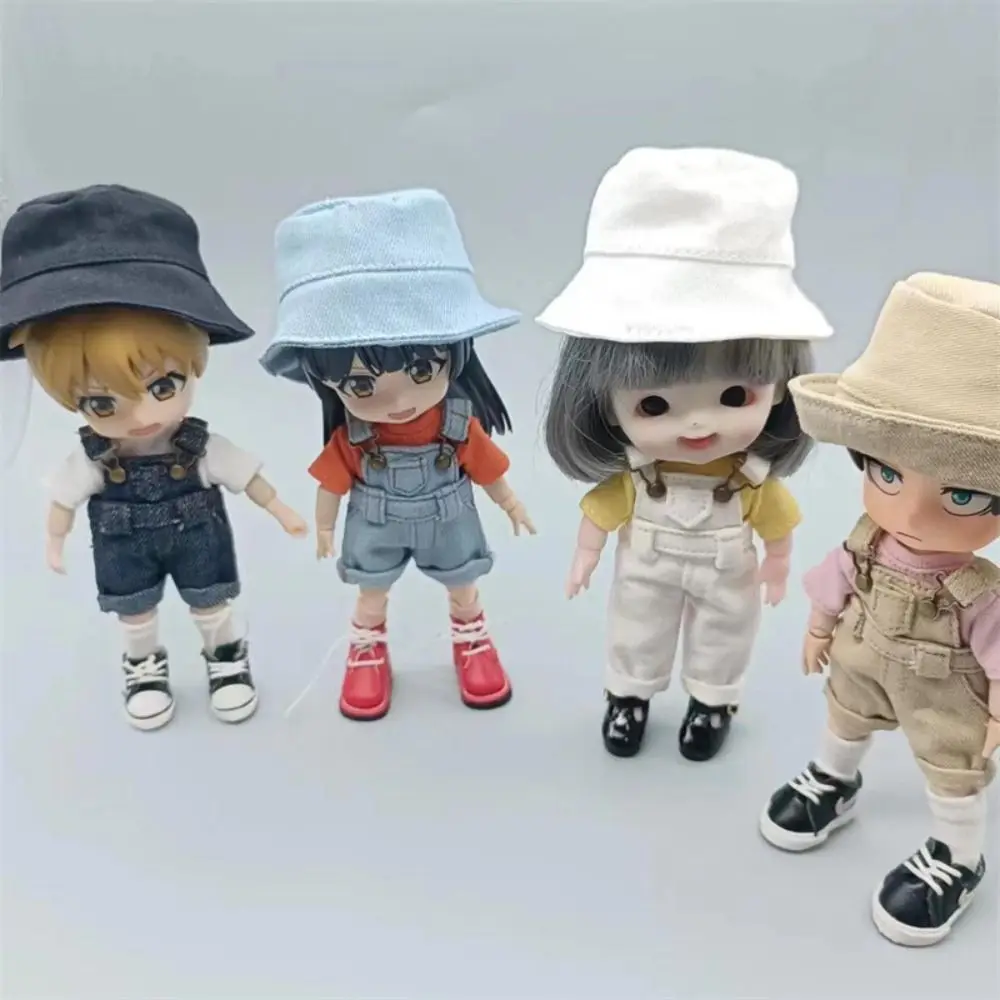 Fashion Casual Wears OB11 Denim Pants Dress Up Playing House Doll Clothes Overalls Trousers Outfit Doll Jeans Pants GSC 1/12 Bjd