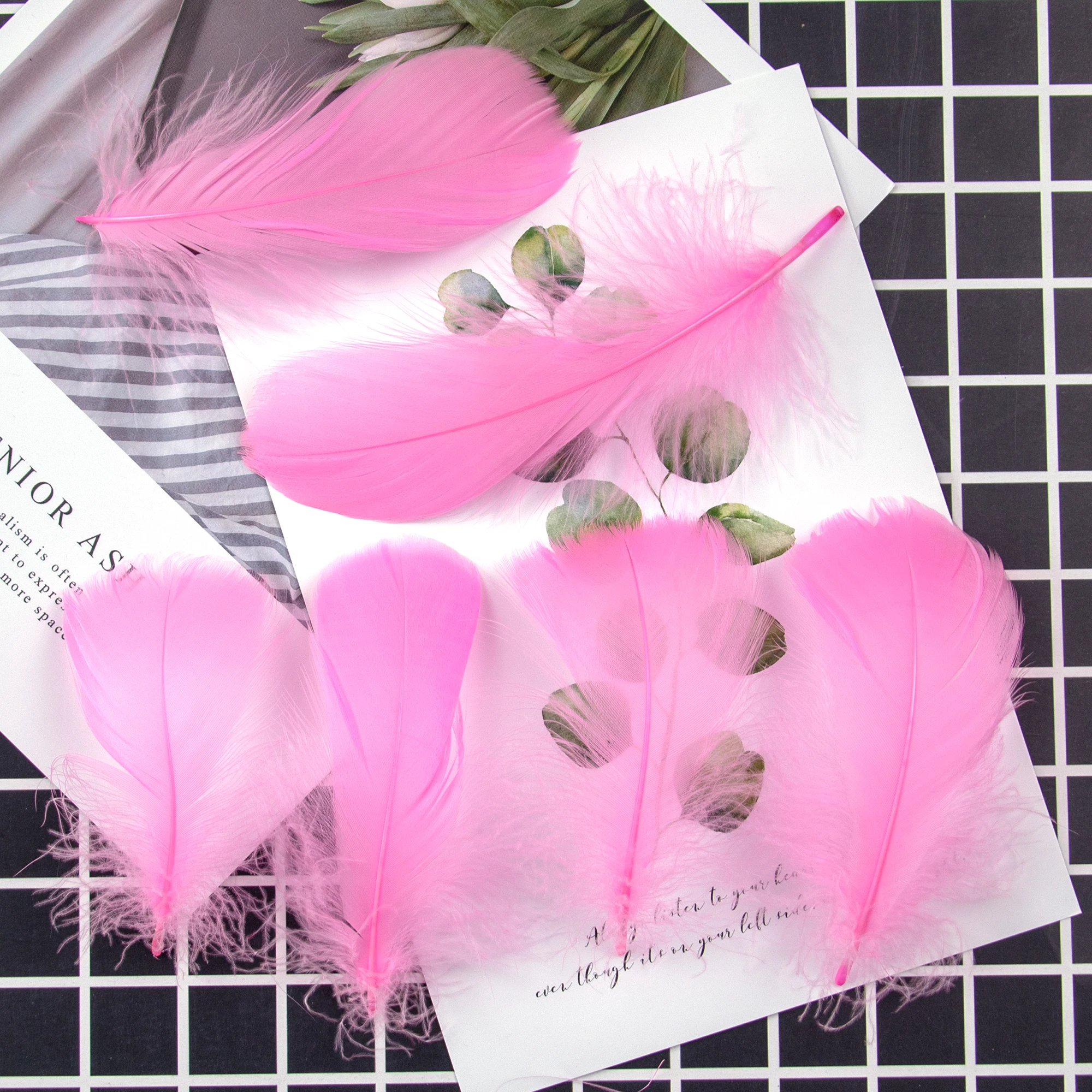 

500-2000pcs Natural Goose Feathers 4-12cm Colourful Plume for Craft DIY Wedding Party Dream Catcher Home Jewelry Decoration