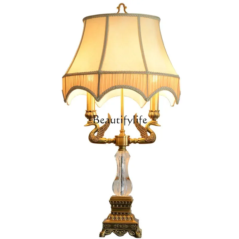 

LJYEuropean Retro Corner Table New Chinese High-End Elegant Luxury Bedside Small Ornaments Luminous Objects
