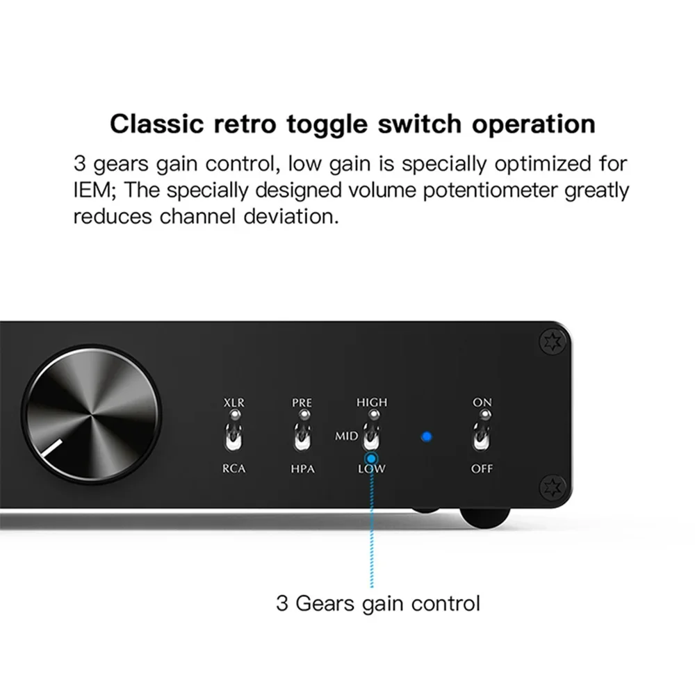 Imagem -04 - Smsl Ho200 Dac Amp Balanced Headphone Amplifier Amplify Preamplifier Saída de 635 mm Single-ended Rca Pré-out Hires