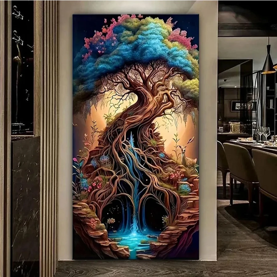 

DIY Diamond Painting 2025 Tree Of Life Full Square Round 5D Mosaic Diamond Embroidery Handmade Gift Home Decoration