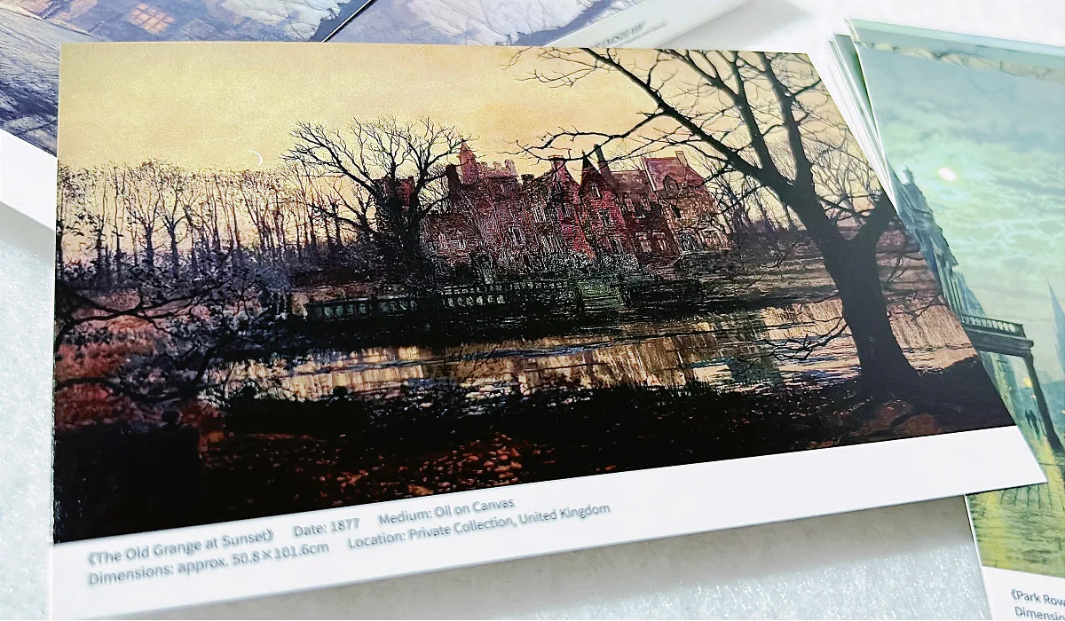 30 Pcs/Set John Atkinson Grimshaw Art Painting Postcard Greeting Card Wish/Message Gift For DIY Journal Decoration Art Lovers