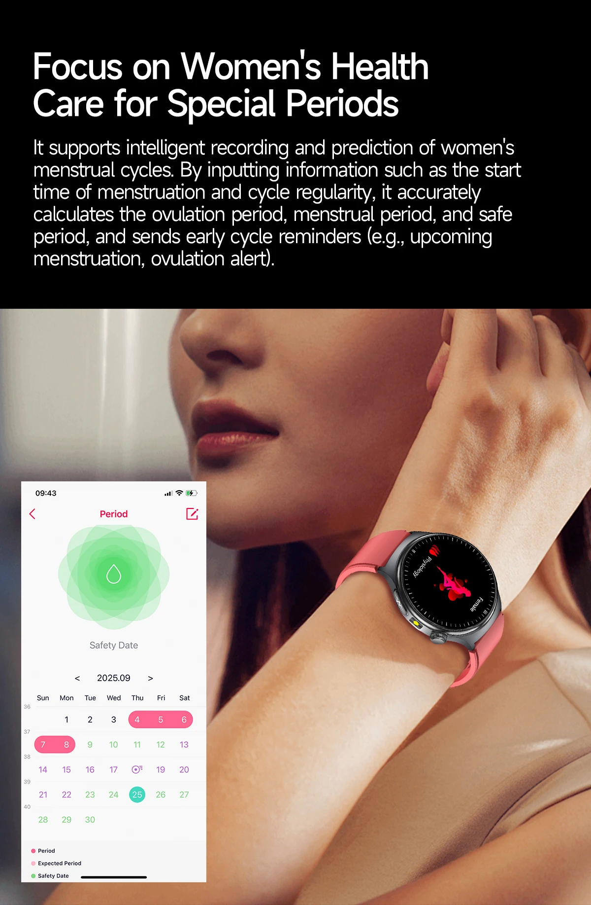 Präzise Mikro-Physikalische Untersuchung Gesundheits-Smartwatch Blutdruck Harnsäure Körperfett Fünf-Organ-Analyse Anrufuhr für Männer und Frauen – Detail 17