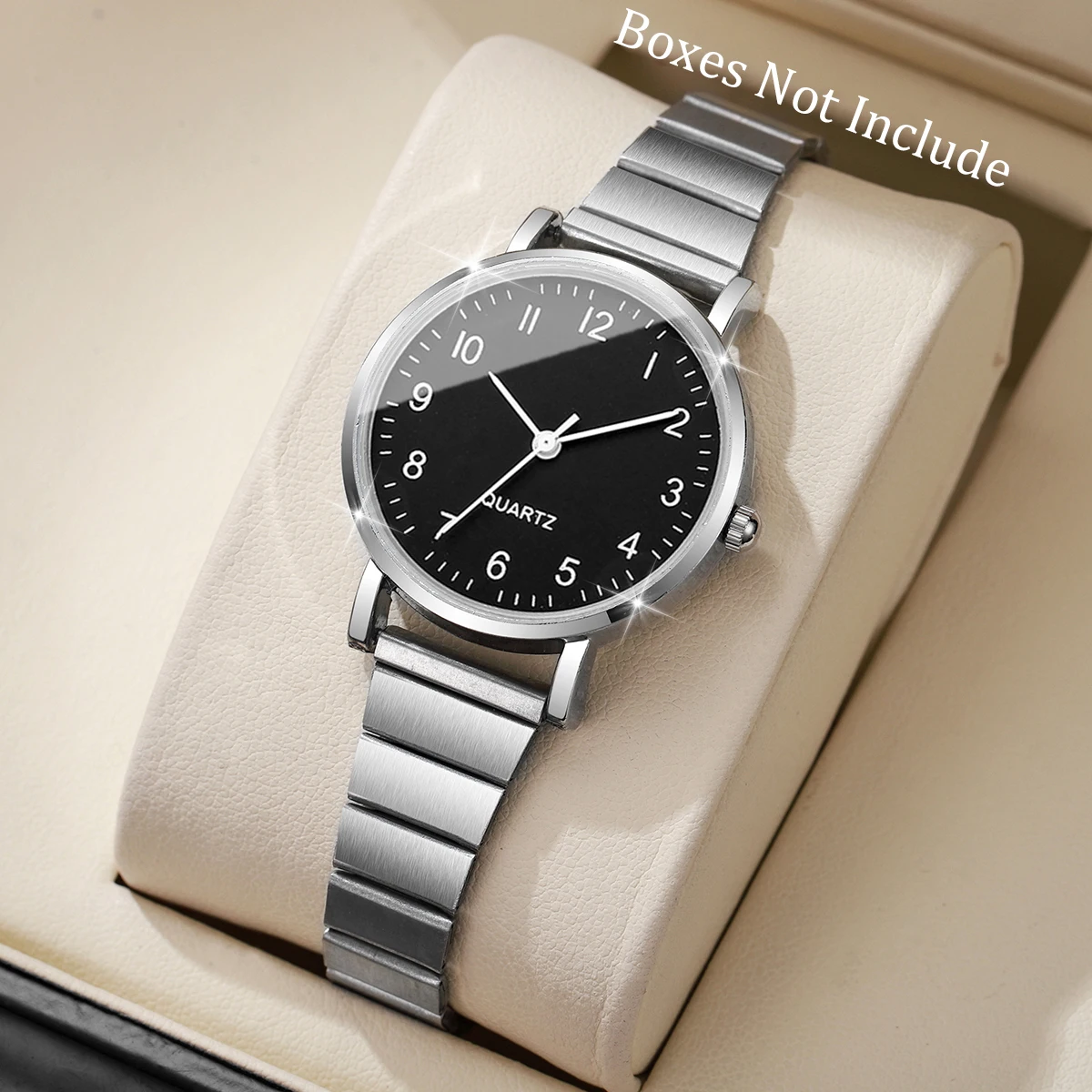 Fashion Ultra-thin Stainless Strap Women Quartz Watches Ladies Arabic Dial Wristwatch Reloj Mujer（Without Box）