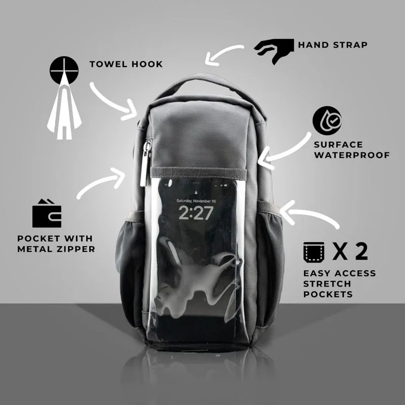 Portable Magnetic Water Bottle Bag Gym Magnet Waist Bag CrossbodyHandbag Oxford Cloth Storage  Outdoor Sports Waterproof