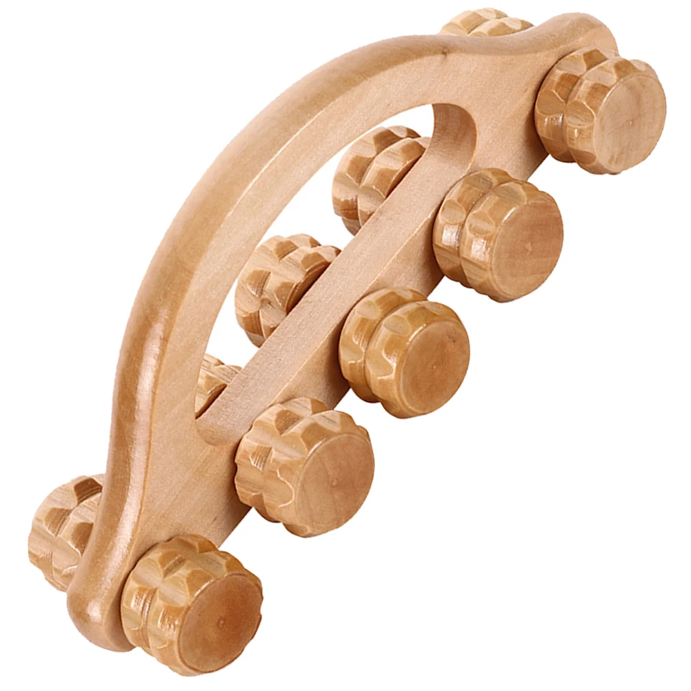 

Wooden Massage Roller For Body Muscle Relief Handheld Manual Massager Tool Neck Back Legs Feet Pain Relaxation Roller