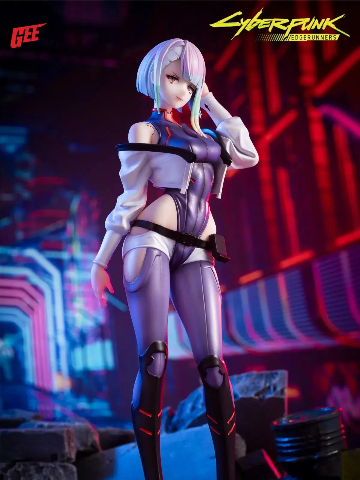 

Judai Original AniMester GEE Cyberpunk Edgerunners Lucy PVC Action Figure Model Toys In Stock