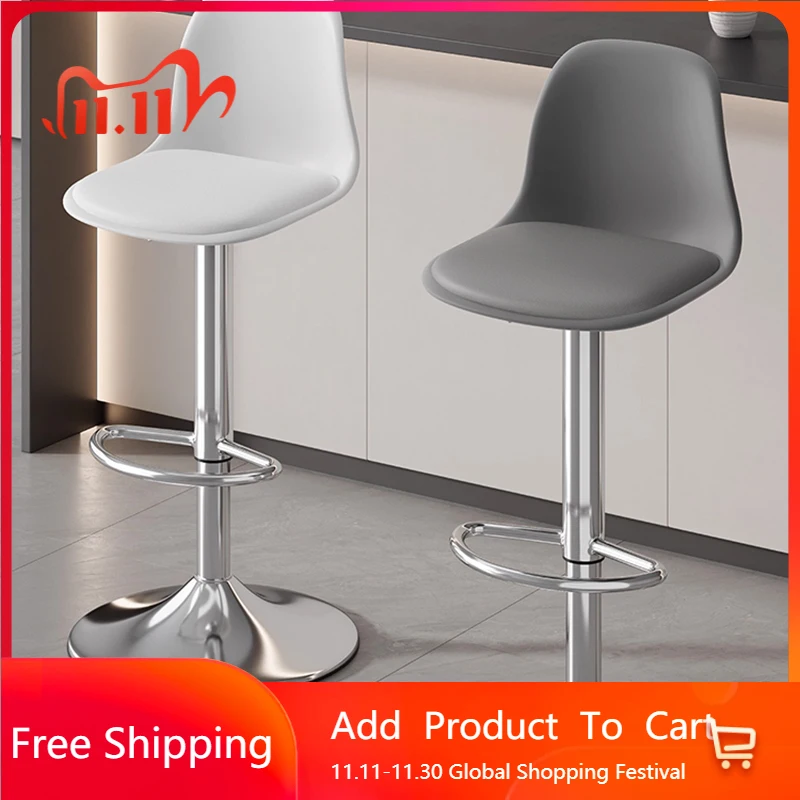 

Metal Swivel Bar Chairs Office Reception Desks Adjustable Modern Barstools Minimalist Comfortable Banqueta Unique Furniture