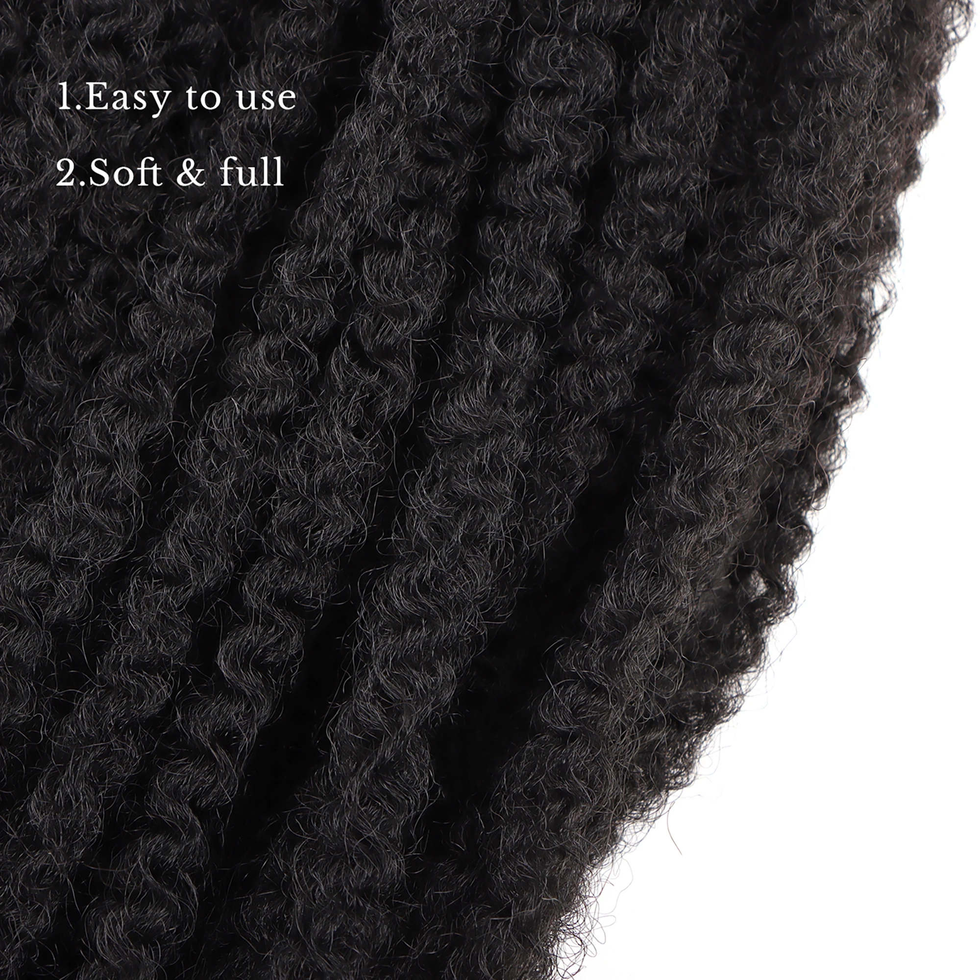 Ahvast-fibra sintética Marley trança, Afro Kinky Crochet cabelo, Afro Kinky torção, atacado, 18"