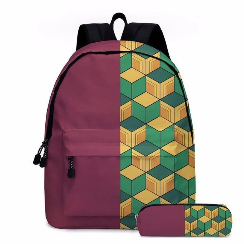 Demon Slayer Kochou Shinobu Kamado Tanjirou Agatsuma Zenitsu Student Lightweight Backpack Fashionable Simple Travel Backpack view 2