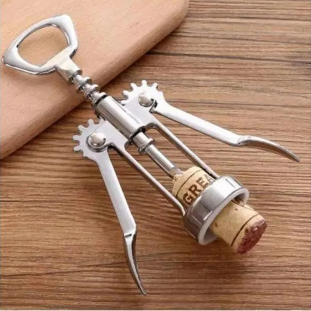 Stainless Steel Wing Type Wine Opener Metal Sommeliers Corkscrew Bottle Openers Corkscrews Wine Cork Remover Red Wine Opener New