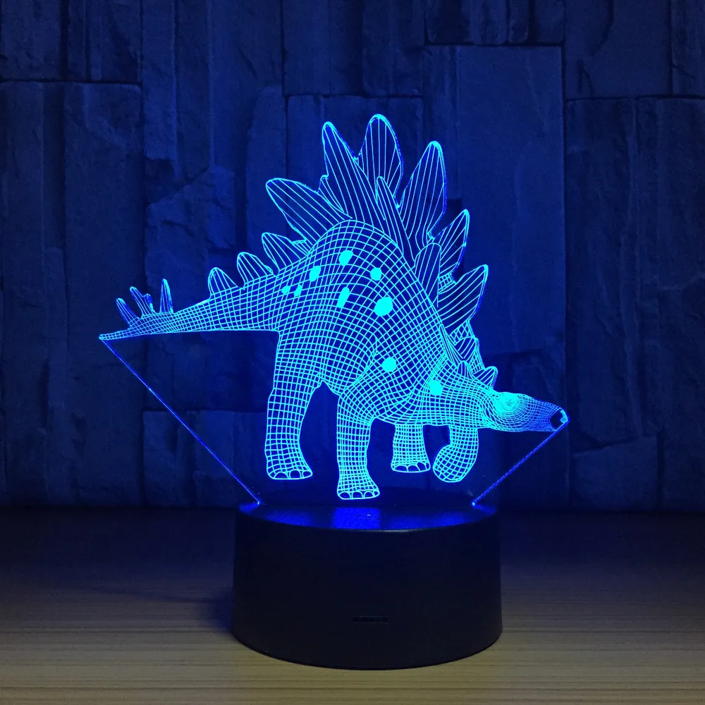 New Sword Dragon 3d Night Wholesale Lovely 7 Color Change 3d Lamp Christmas Decorations Gift For Baby Room Lights