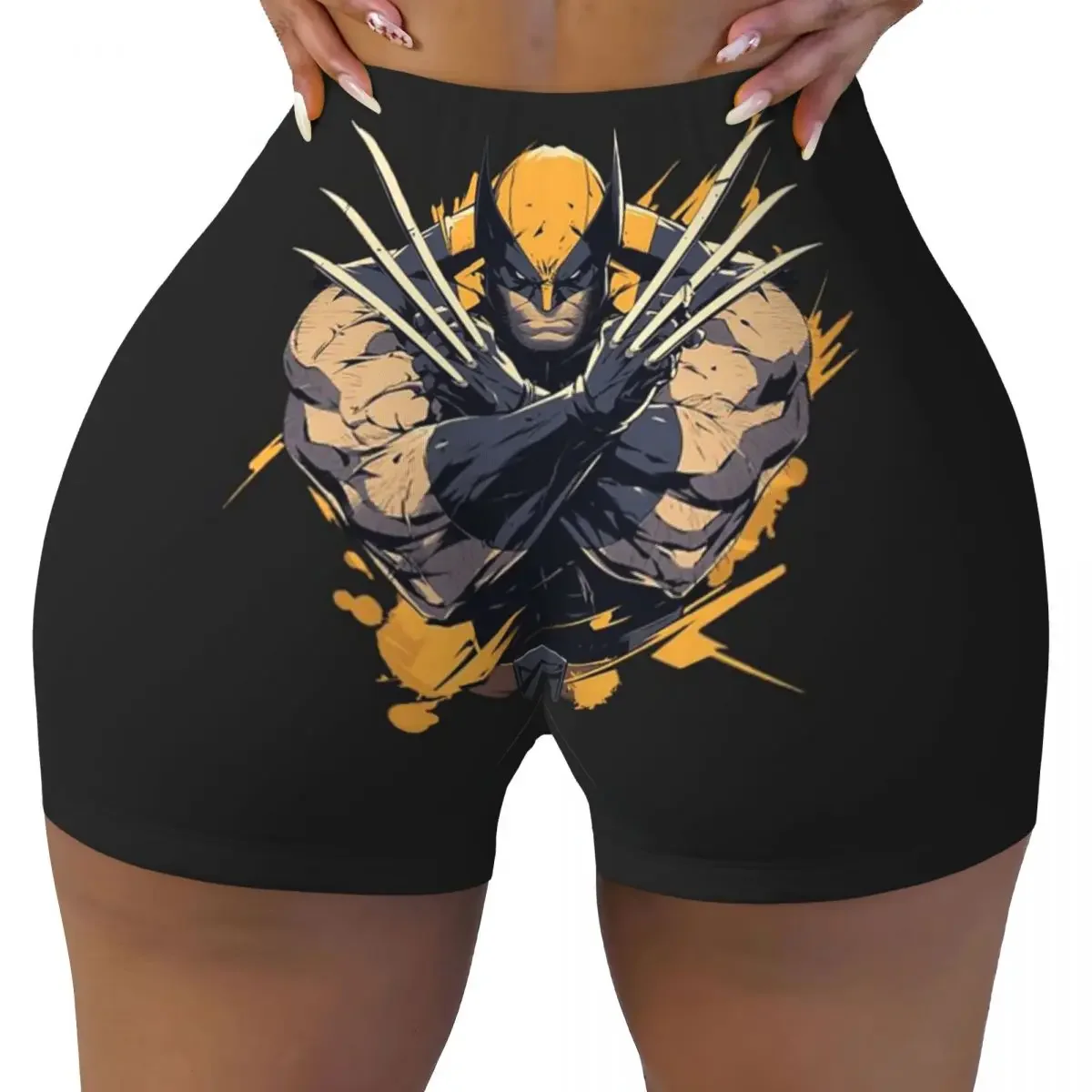 

Custom Wolverine New Gym Biker Running Shorts for Women Workout Yoga Shorts