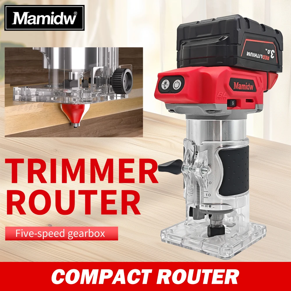 mamidw-fresadora-de-madera-compacta-inalambrica-solo-herramienta-herramienta-de-corte-por-inmersion-33000-rpm-recortadora-de-base-fija-de-5-velocidades-para-milwaukee-18v-b