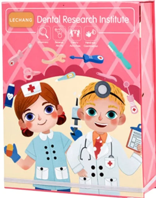 cross-border-wooden-children's-oral-dentistry-little-doctor-nurse-simulated-dentist-set-play-house-medical-toy