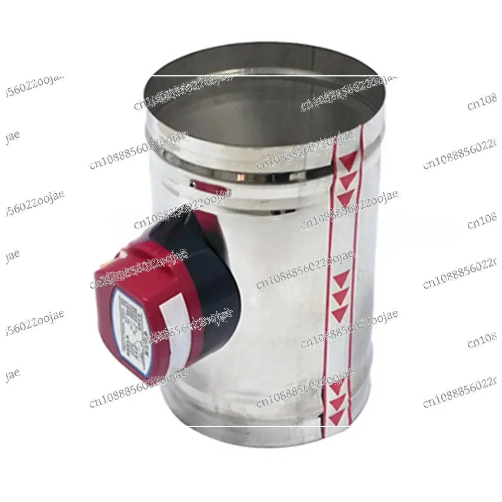 220V 24V 12V Stainless Steel Damper Electric Air Valve Motorized Check Valve for 3/4/5/6inch Pipe 80/100/125/150mm