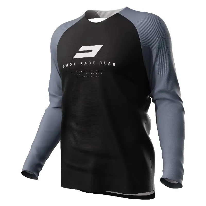 Motorcycle Riding Long Sleeve T Shirt with 3D Print Design Quick Dry Technology for Enhanced Comfort