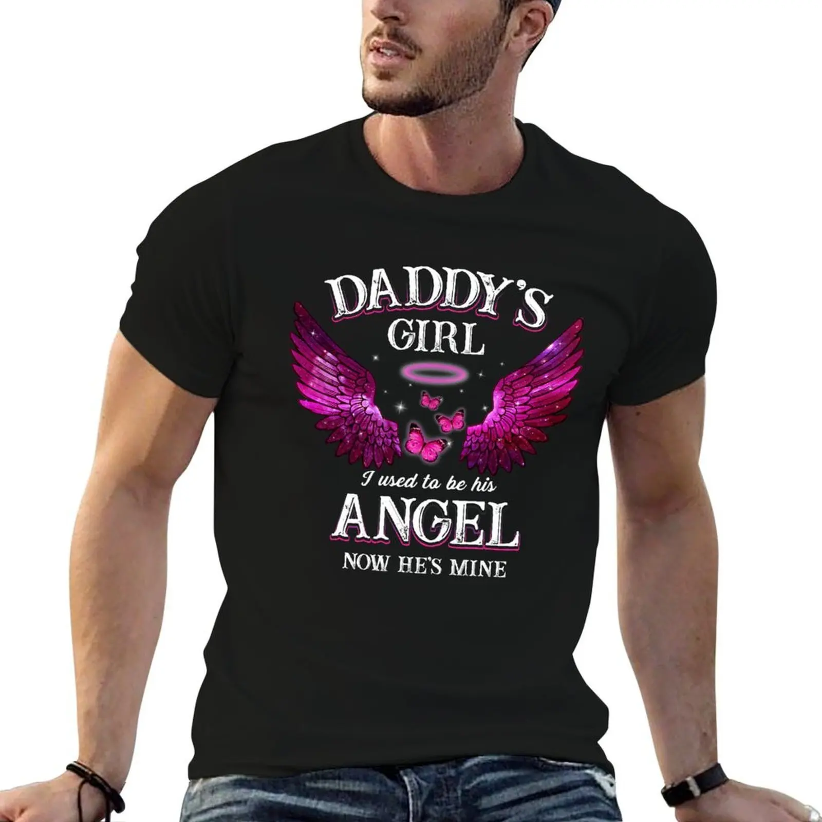 

Best Family Memorial Dad Daughter Shirt Daddy's Girl Fathers Day Birthday T Shirt T-Shirt t shirts for man cotton soft T-Shirt