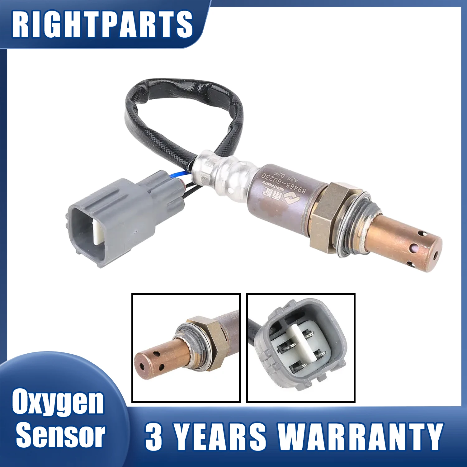 

RIGHTPARTS 89465-60230 Lambda Oxygen O2 Sensor 8946560230 For 2003-2005 Toyota 4Runner 4.0 Land Cruiser Prado