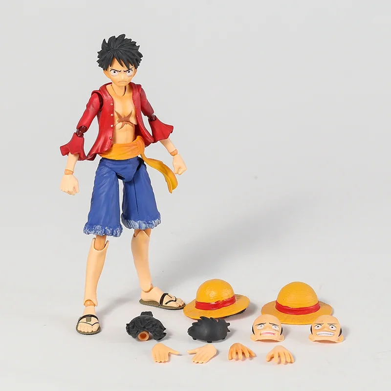 MH Variable Action Heroes One Piece Portgas D Ace Monkey D Luffy Roronoa Zoro Collectible Action Figure Model Toy