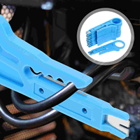 10 Pcs Wire Stripper Tools for Electrician Telephone Cord Strippers Cable Steel