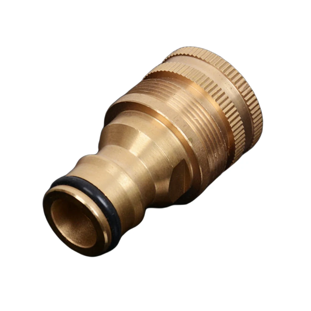 Adaptador de manguera Universal de latón, accesorio de unión de tubería de 21mm, conector de grifo de agua, accesorio para tubería de jardín, tubo de lavadora de coche, 2 uds.