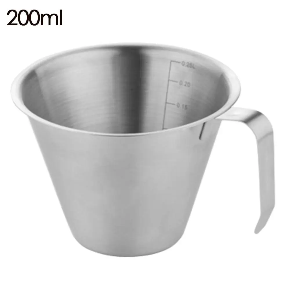 Espresso Stainless Steel Measuring Cup Ergonomic Handle Spout Frothing Pitcher Cup Scale Pitcher Cup Barista