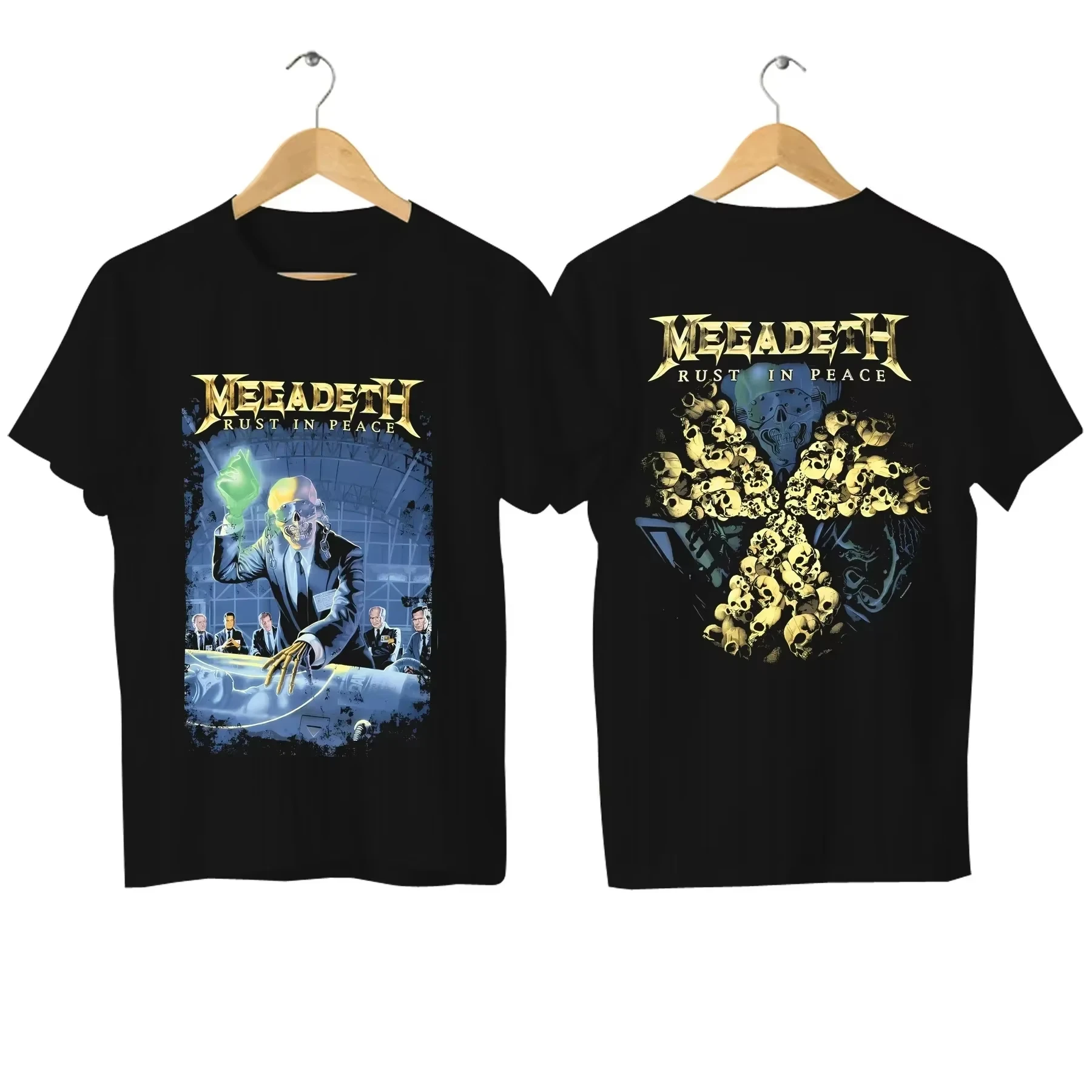 

2025 Men Megadeths T Shirt Casual Flaming Vic T-shirt Graphic Sports Tops Breathable Comfortable Streetwear
