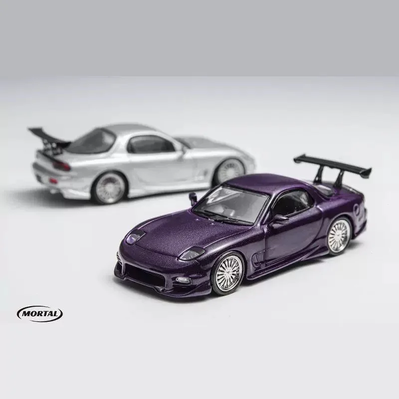 

Mortal 1:64 Mazda RX-7 Veilside- Midnight Purple Alloy car model