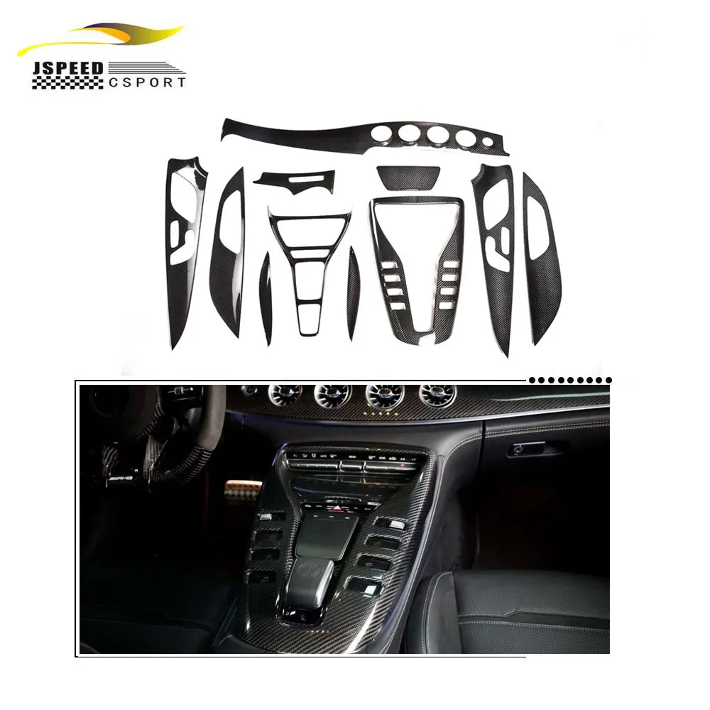 Guarnição interior do carro de fibra de carbono para acessórios interiores da série Mercedes AMG GT53 GT43 63
