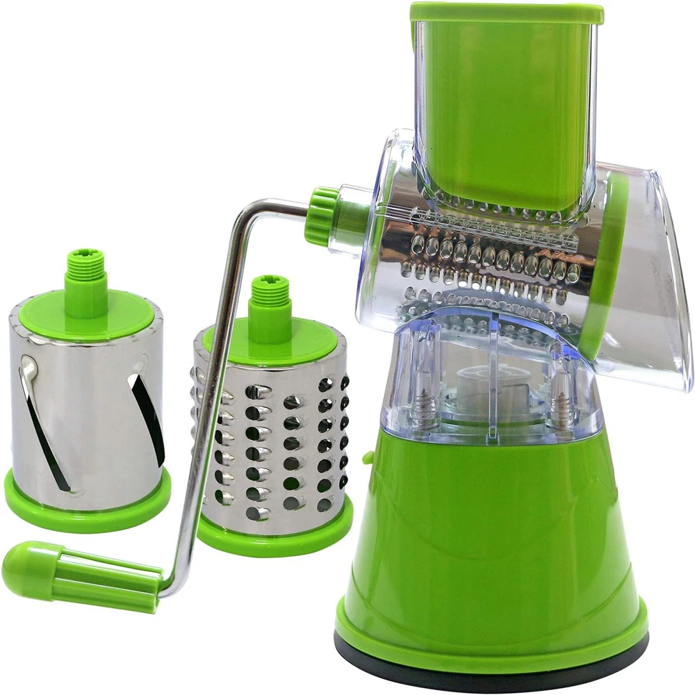 Espiralizador Rotatorio de Verduras, Rebanador de Queso, Rallador de Verduras, Triturador, Máquina para Hacer Fideos de Calabacín, Espiralizador de Espaguetis KC0089