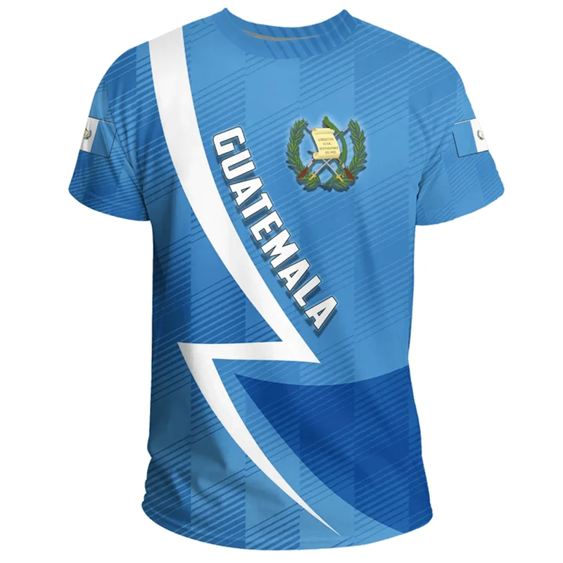 Guatemala Flag Map 3D Printed T Shirt For Men Clothes Fashion Male T-Shirt National Emblem Tshirt Independence Day Tee Women Top